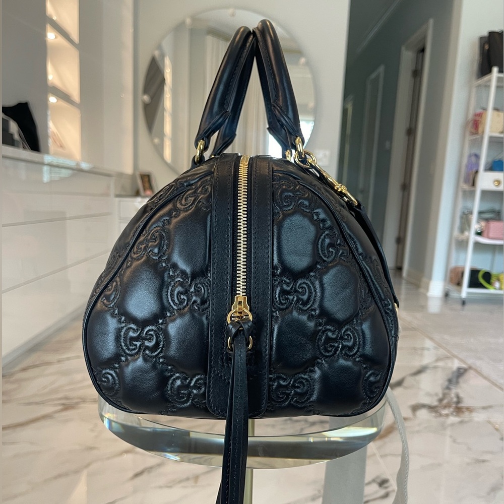NWT Gucci GG Matelassé Medium Bowler Bag - Picture 3 of 10